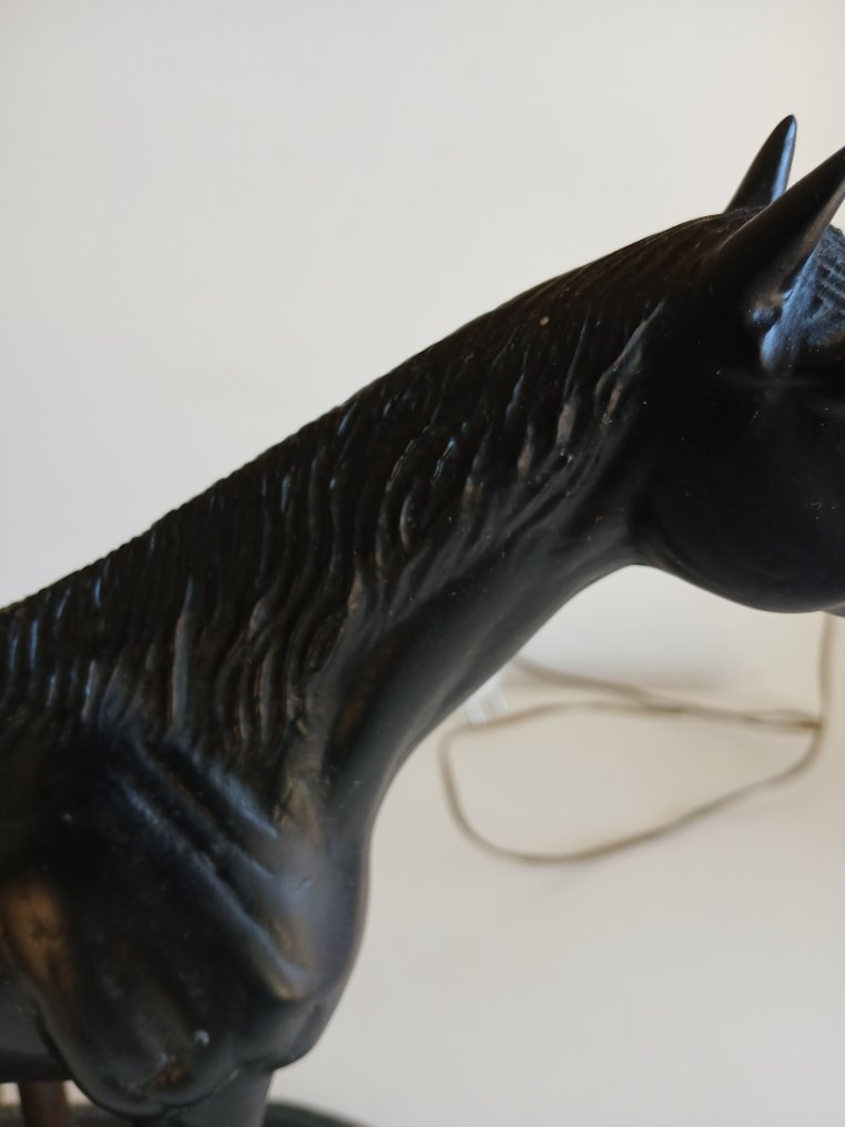 Bordlampe - Tre, Messing, Legering - Klubblampe #2.1