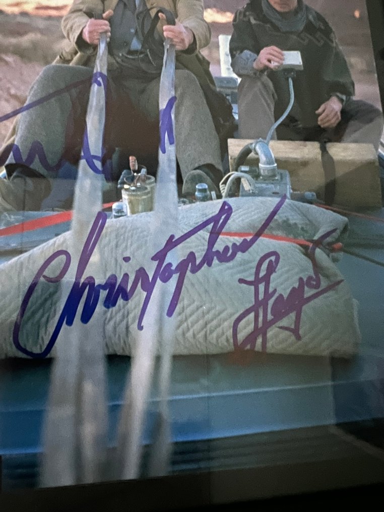 Back to the Future, Part III Michael J. Fox (Marty McFly) & Christopher Lloyd (Doc) - Signed in Person - with Official Pix COA - Framed #2.1