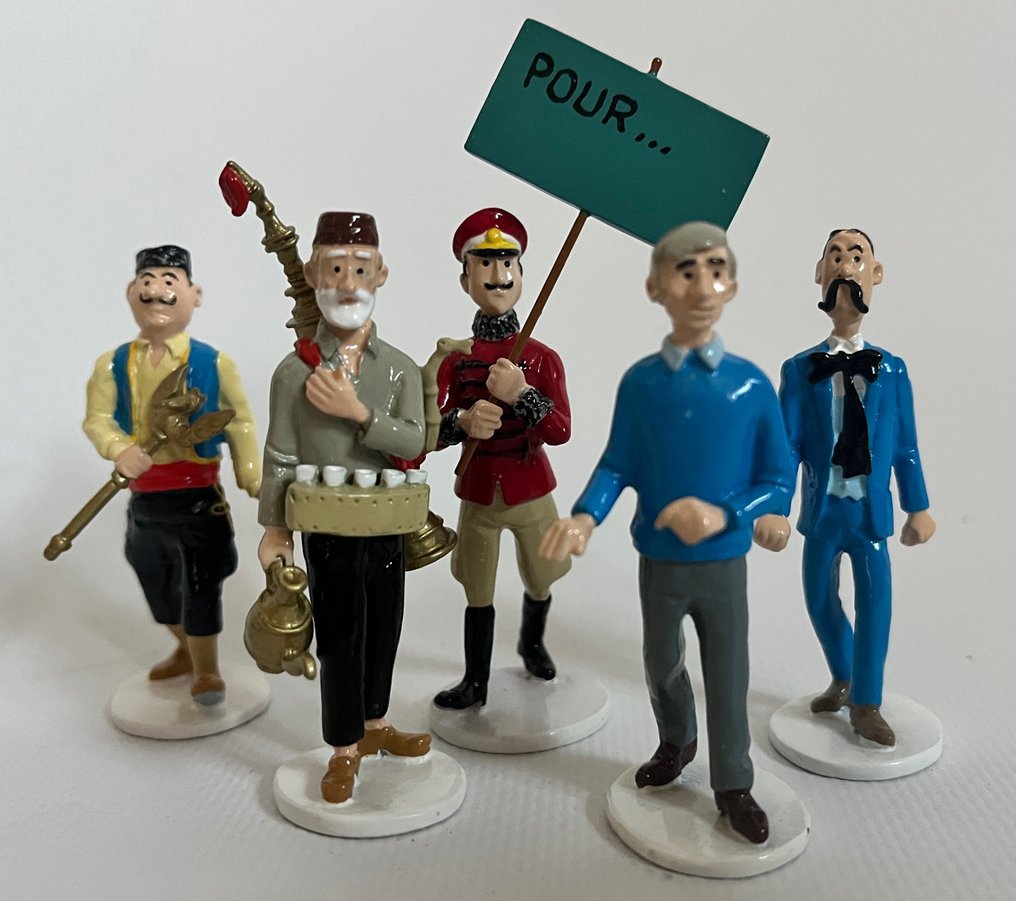 Carte de Voeux - Tintin - 5 Figurines - Série 10 #1.0