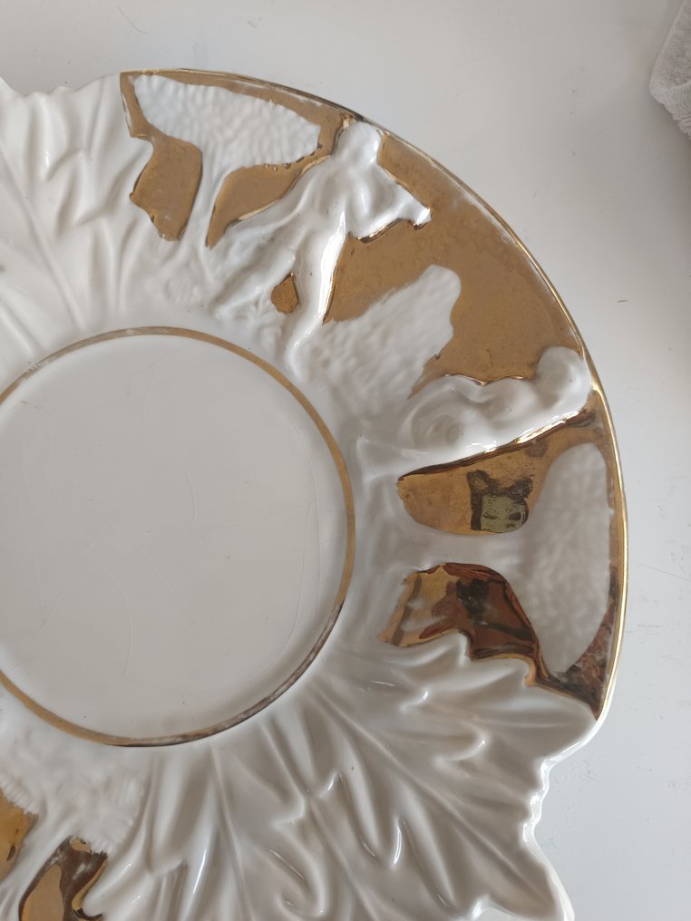 manifattura "Maioliche Artistiche Sesto Fiorentino" (marchiato) - oro, anni '50 - da collezione - Brett - Keramikk #2.1