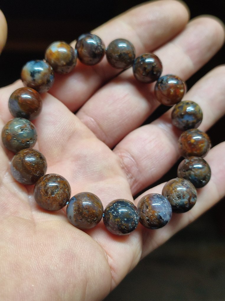 Όμορφο και σπάνιο βραχιόλι Pietersite σε δωροθήκη, δωρεάν αποστολή - Βραχιόλι #2.1