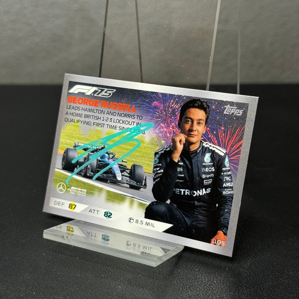 梅 赛 德 斯 - Topps 105 F1 Signed - George Russell - 2025 - 交易卡片  #2.1