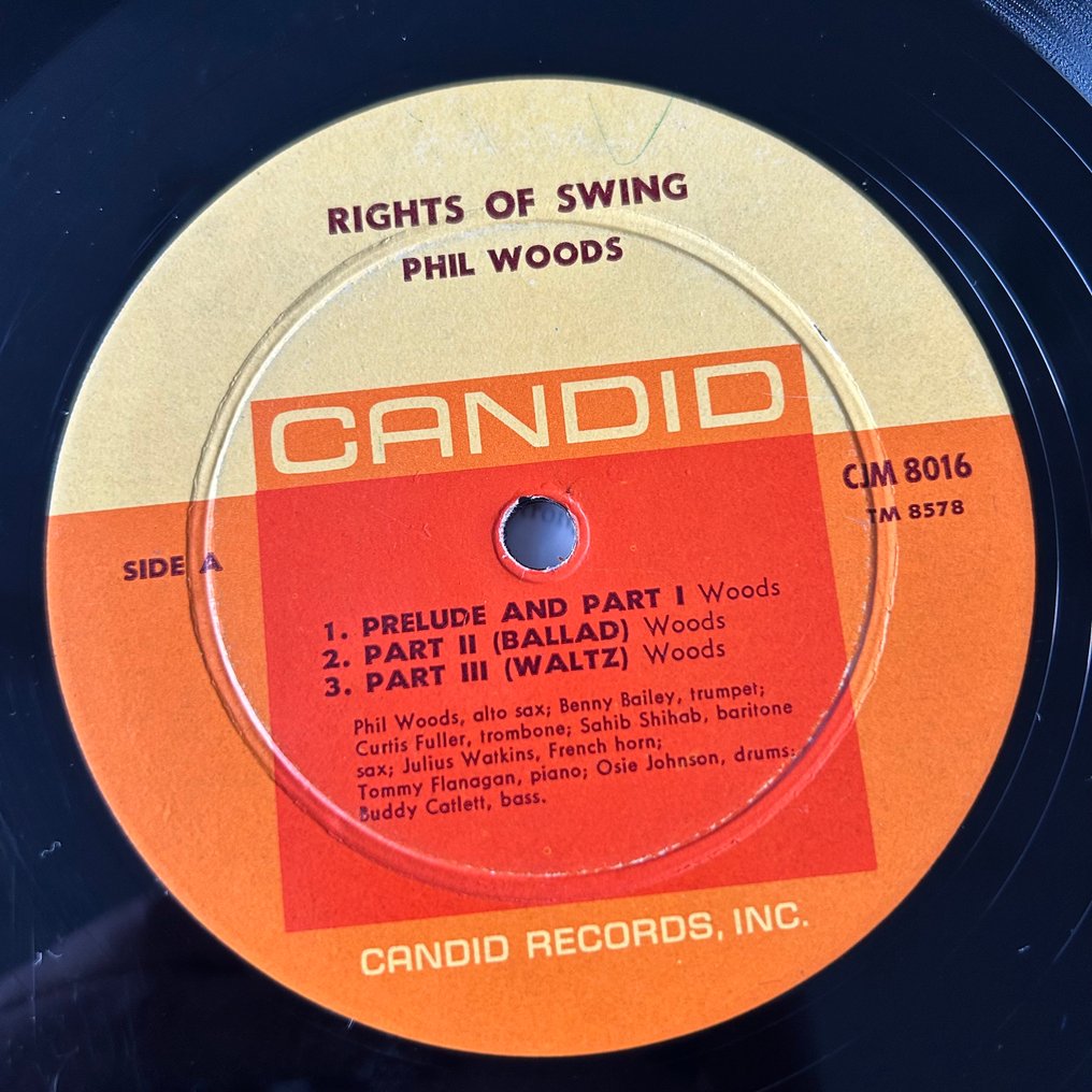 Phil Woods - Rights Of Swing (1st Mono!) - Single Vinyl Record - 1st Mono pressing - 1961 #3.2