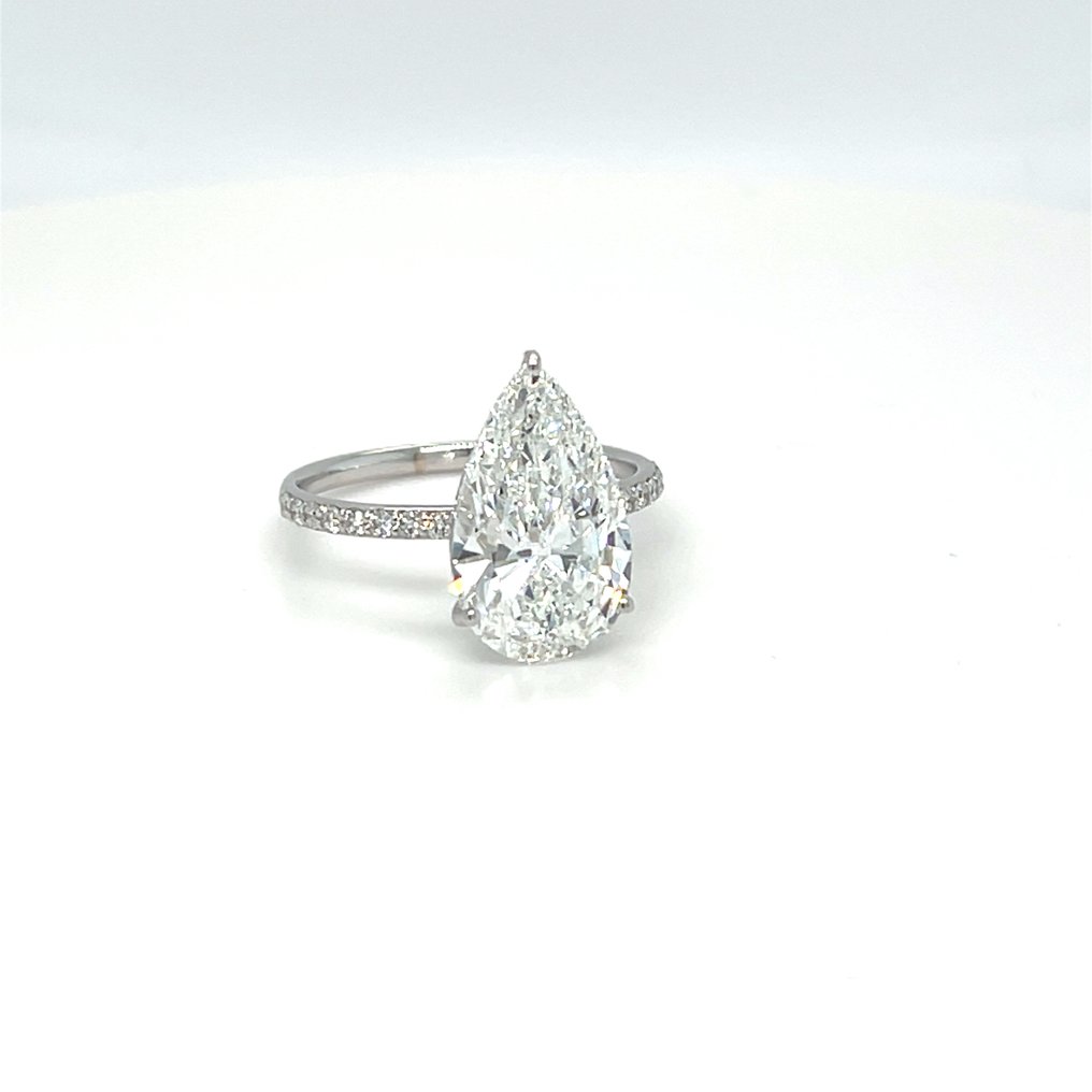 Δαχτυλίδι - 14 καράτια Λευκός χρυσός - 4.34ct. tw. Διαμάντι (Εργαστηριακής καλλιέργειας) - Διαμάντι #2.1