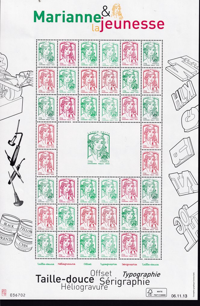 Franța 2013 - Ediție limitată, superb foliu numerotat. - Yvert n°F4774A #1.0