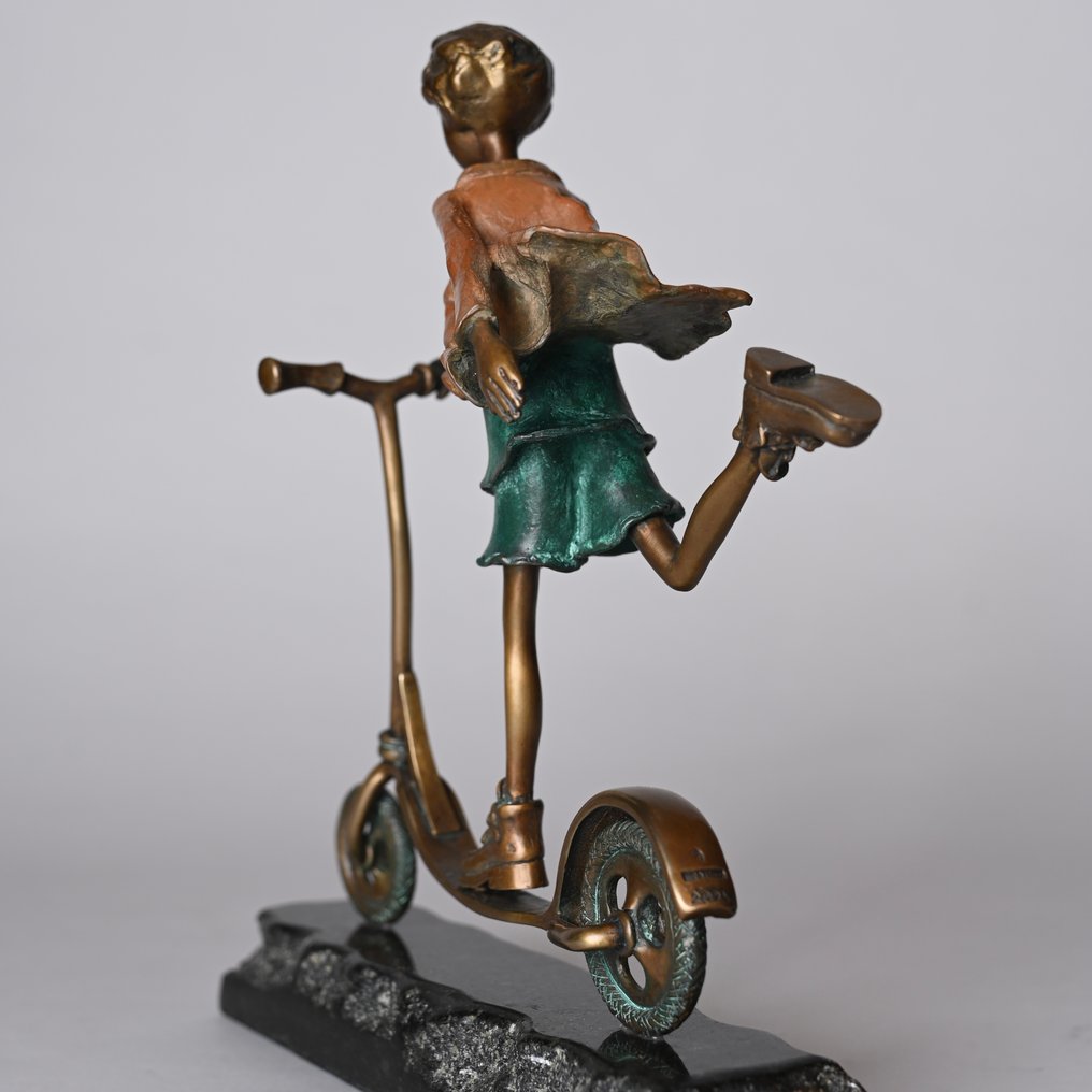 Paweł Erazmus - On a scooter - bronze #2.1