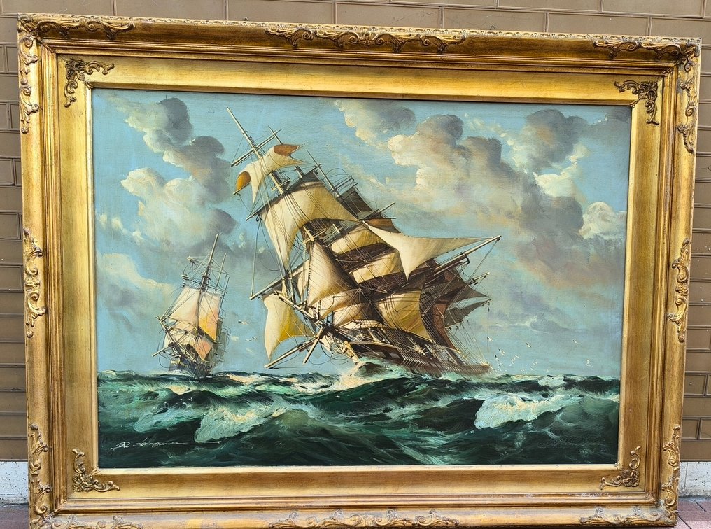 Renato Longanesi (1931) - Coppia di Velieri #1.0