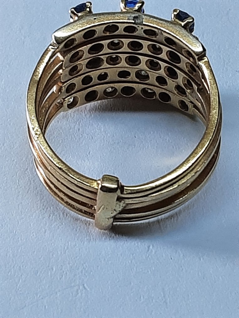 戒指 - 18 克拉 黃金, 白金 #3.2