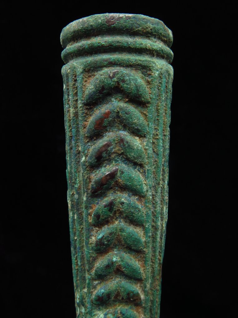 青铜器时代 黄铜色 装饰的权杖头部 - 24 cm  (没有保留价) #2.1