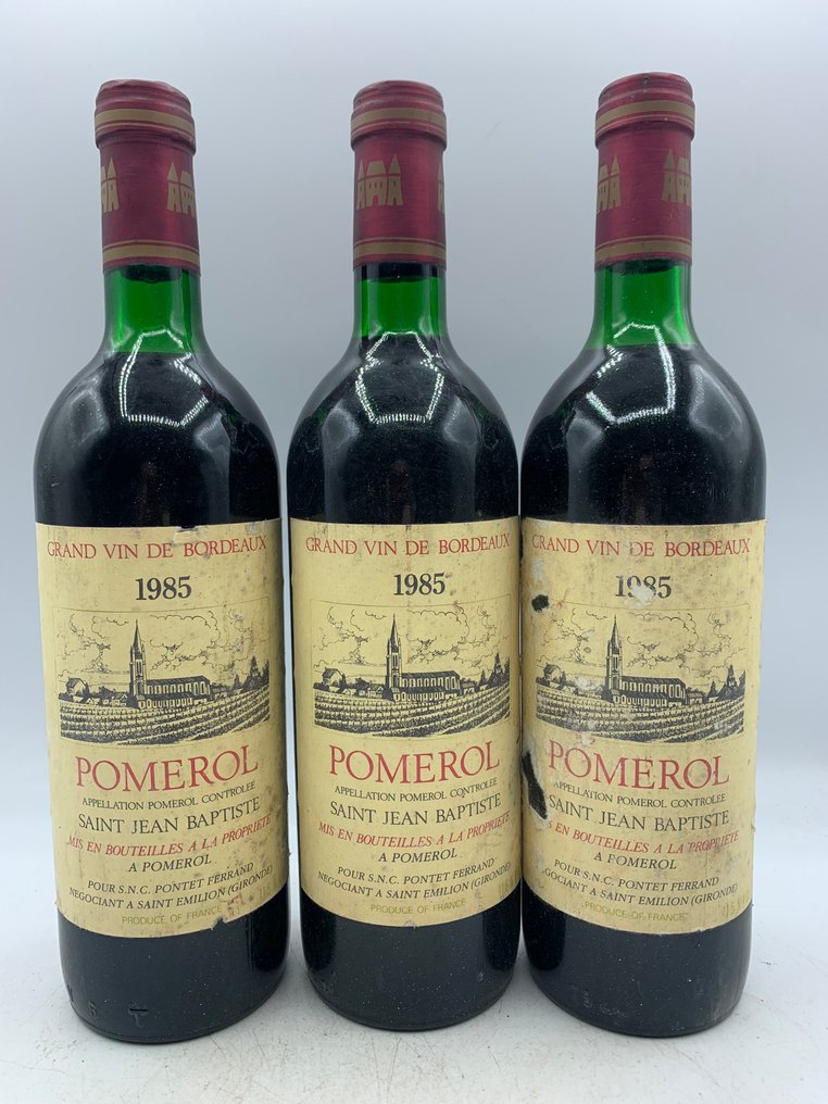 1985 Saint Jean Baptiste - Pomerol - 3 Bottles (0.75L) #1.0