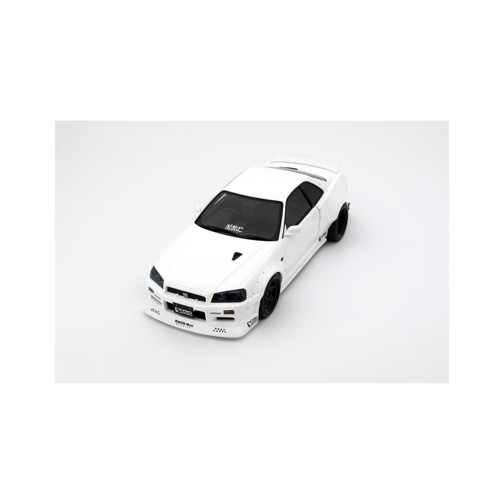 Otto Mobile 1:18 - Model car - Nissan Skyline GT-R (BNR34) by KRC QX1 – 2019 – Pearl Wit #1.0