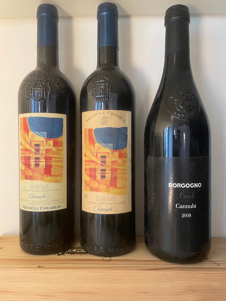 2008 Cannubi G. Borgogno & 2007, 2009 Cannubi Michele Chiarlo - Barolo - 3 Bottles (0.75L) #1.0