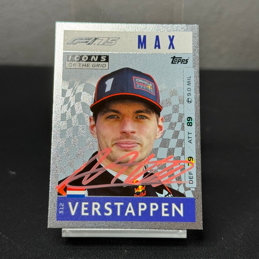 Red Bull Racing - Topps 312 Icons of the grid Signed - Max Verstappen - 2025 - 交易卡 #4.3