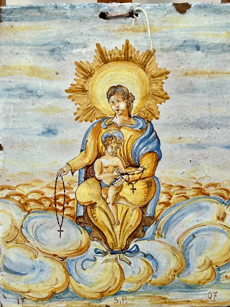 義大利學派 (XVIII) - Madonna con Bambino (prob. Madonna del Rosario) #1.0