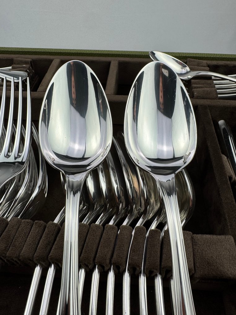 Christofle - Cutlery set for 12 (126) - Spatours - Silverplated #1.0