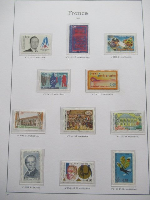 Francja 1998/2001 - Wspaniała kolekcja wydająca się kompletna w albumie Yvert&Tellier. #1.0