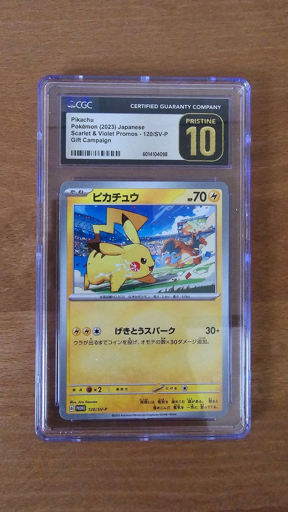 Pokémon - 1 Graded card - Pikachu 120/SV-P 促销卡, 限量版 - CGC 10 - Scarlet & Violet #2.1