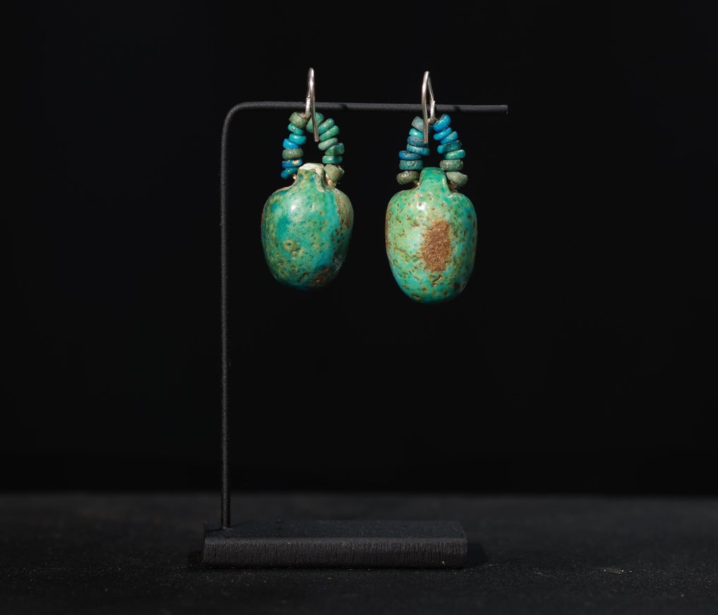 古埃及 陶瓷耳环 - 3.5 cm #2.1