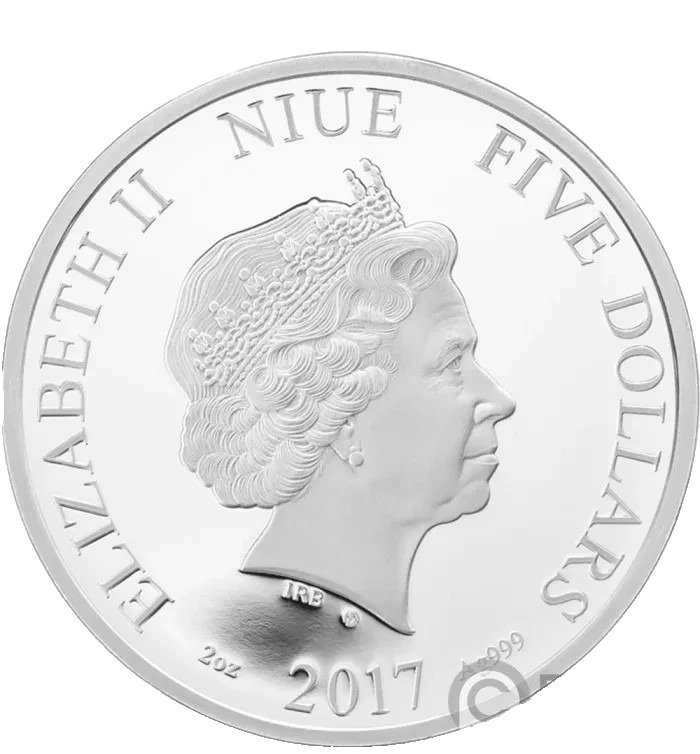 Νιούε. 5 Dollars 2017 "Autumn" Proof .999 2 Oz - rare- #1.0