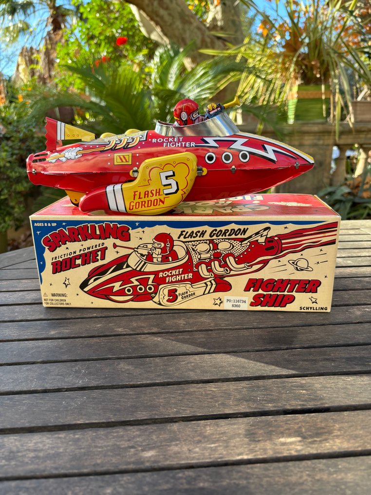 Schylling - Tin toy - Flash Gordon Rocket Fighter Ship, Boxed #1.0