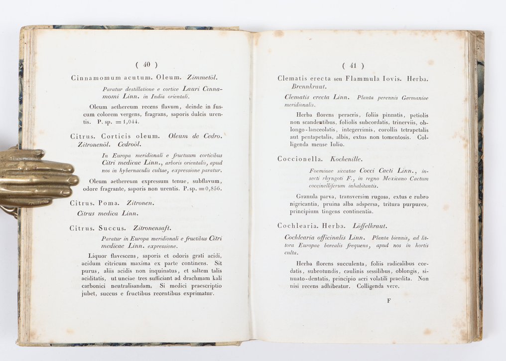 (H.F. Link) - Pharmacopoea Borussica - 1827 #2.1