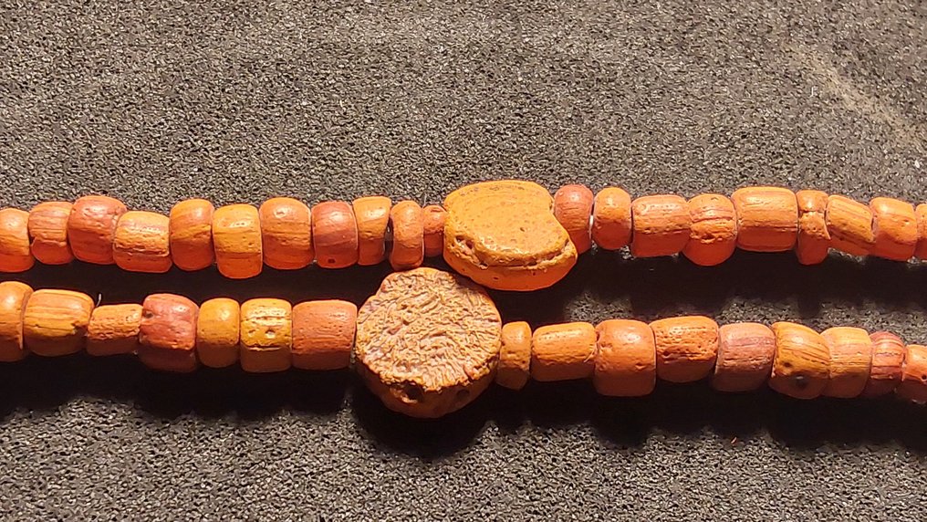 Αρχαία Αιγυπτιακή Faience κολιέ με χάντρες (χωρίς τιμή ασφαλείας) #3.2