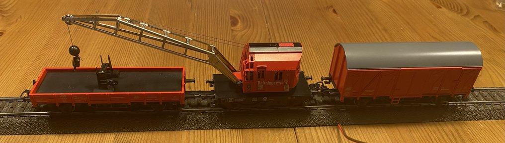 Märklin H0轨 - 46716 - 模型火车货车组 (3) - 设置消防队登山起重机 - DB #1.0