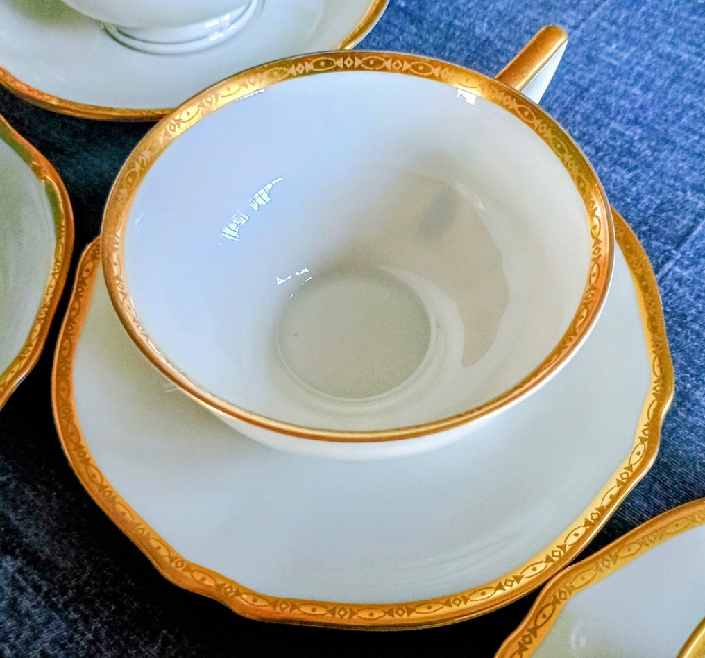 Königlich Tettau - Σερβίτσιο τσαγιού (23) - Rifinito a mano - Χρυσός 24 καρατίων - Χρυσό περίγραμμα #4.3