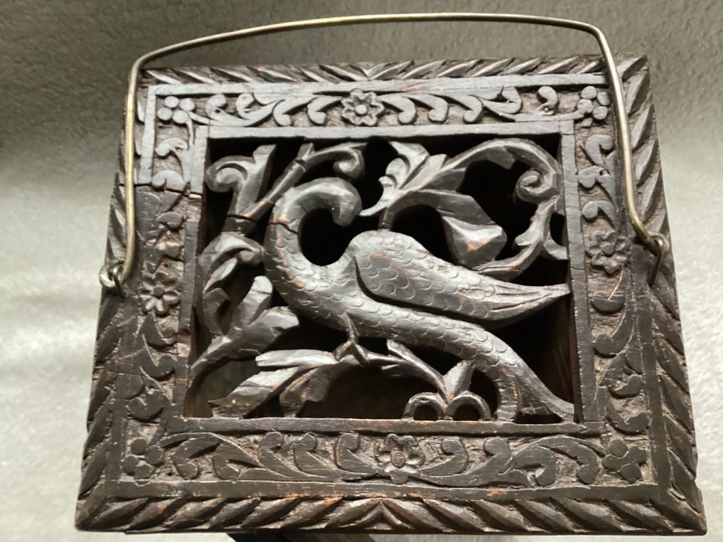 便攜式爐子 - 木头和铜 - 古老的教堂炉 #1.0