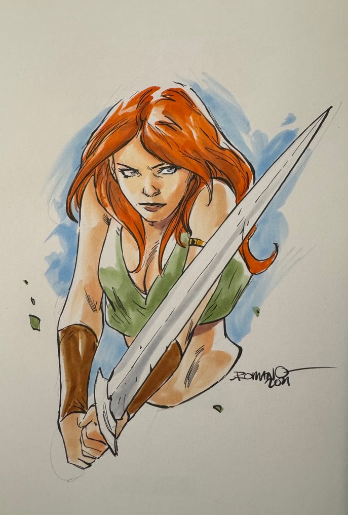 Roodhaar - Storm - De vijfde toren - opdrachttekening Romano Molenaar - 1 Album - First edition/2021 #1.0