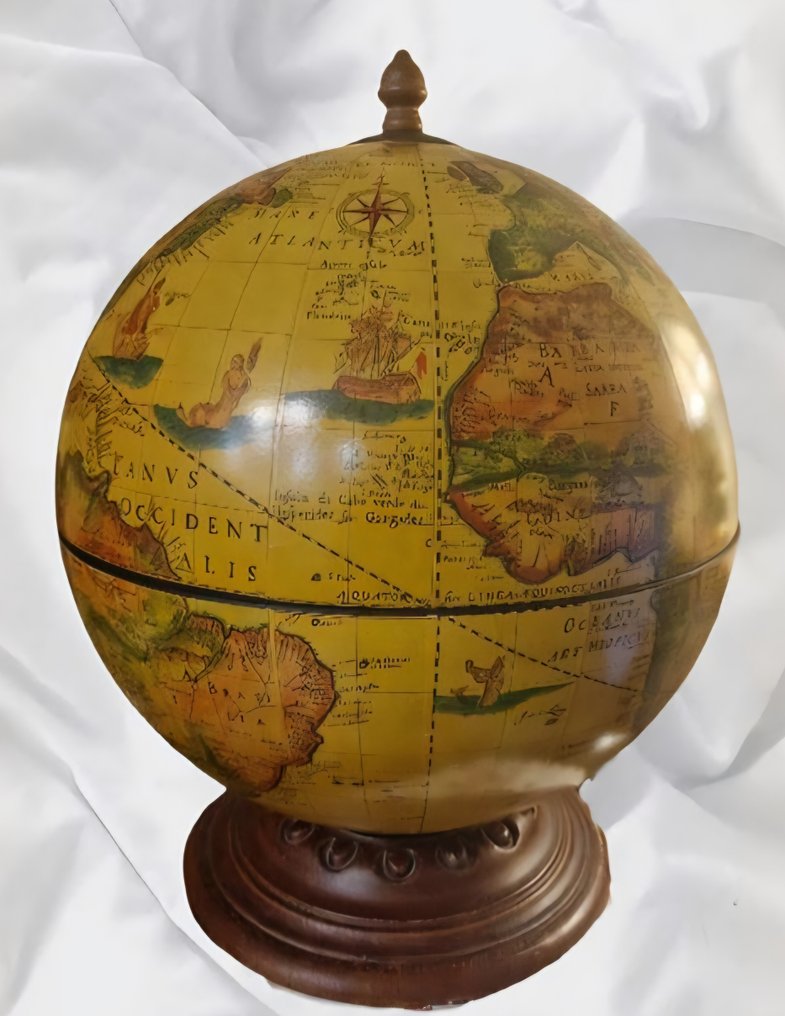 地球儀酒架 - 紙, 樹脂 #1.0