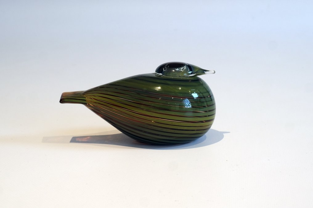 Nuutajärvi-Notsjö - Statuetta - Iitala Oiva Toika Pajusotka - Vetro #1.0