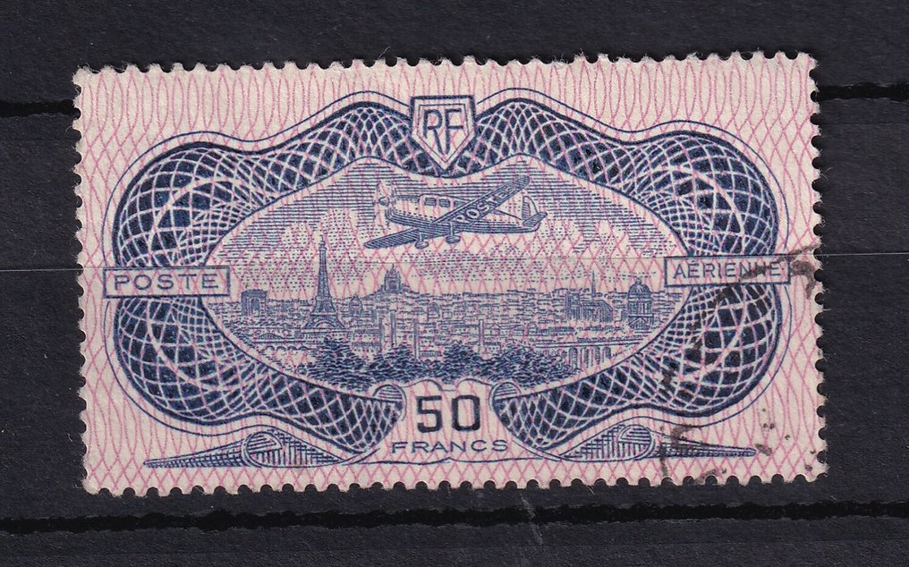 France 1936 - Airmail 50F, textured. - Yvert n°15 #1.0