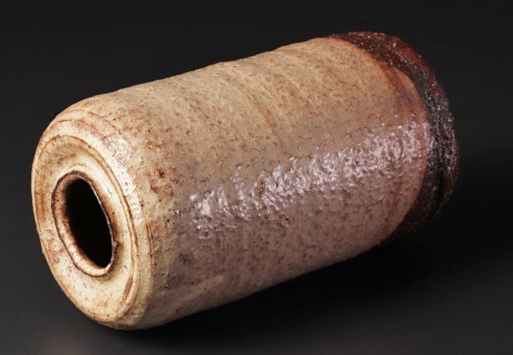 花瓶 - 粘土 - 日本 - 十二代 田原陶兵衛 12th Tahara Tobei – 『萩』  (沒有保留價) #2.1