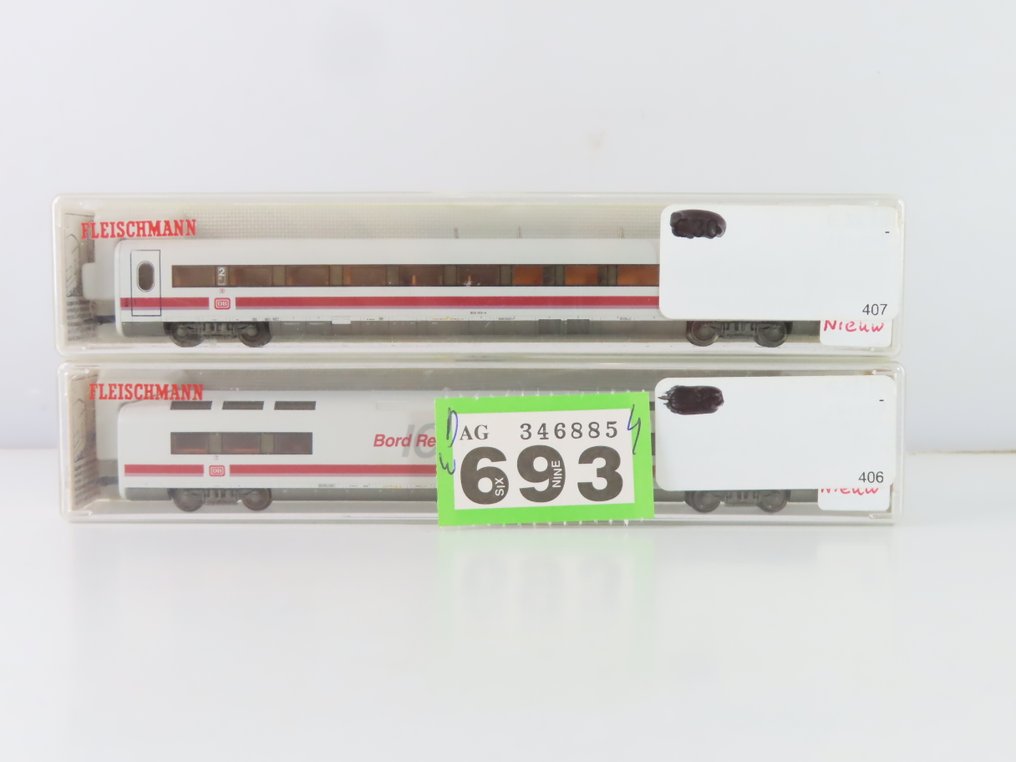 Fleischmann N轨 - o.a. 7444K - 火车单元 (2) - 2辆4节ICE列车车厢，二等舱和“餐车” - DB #2.1