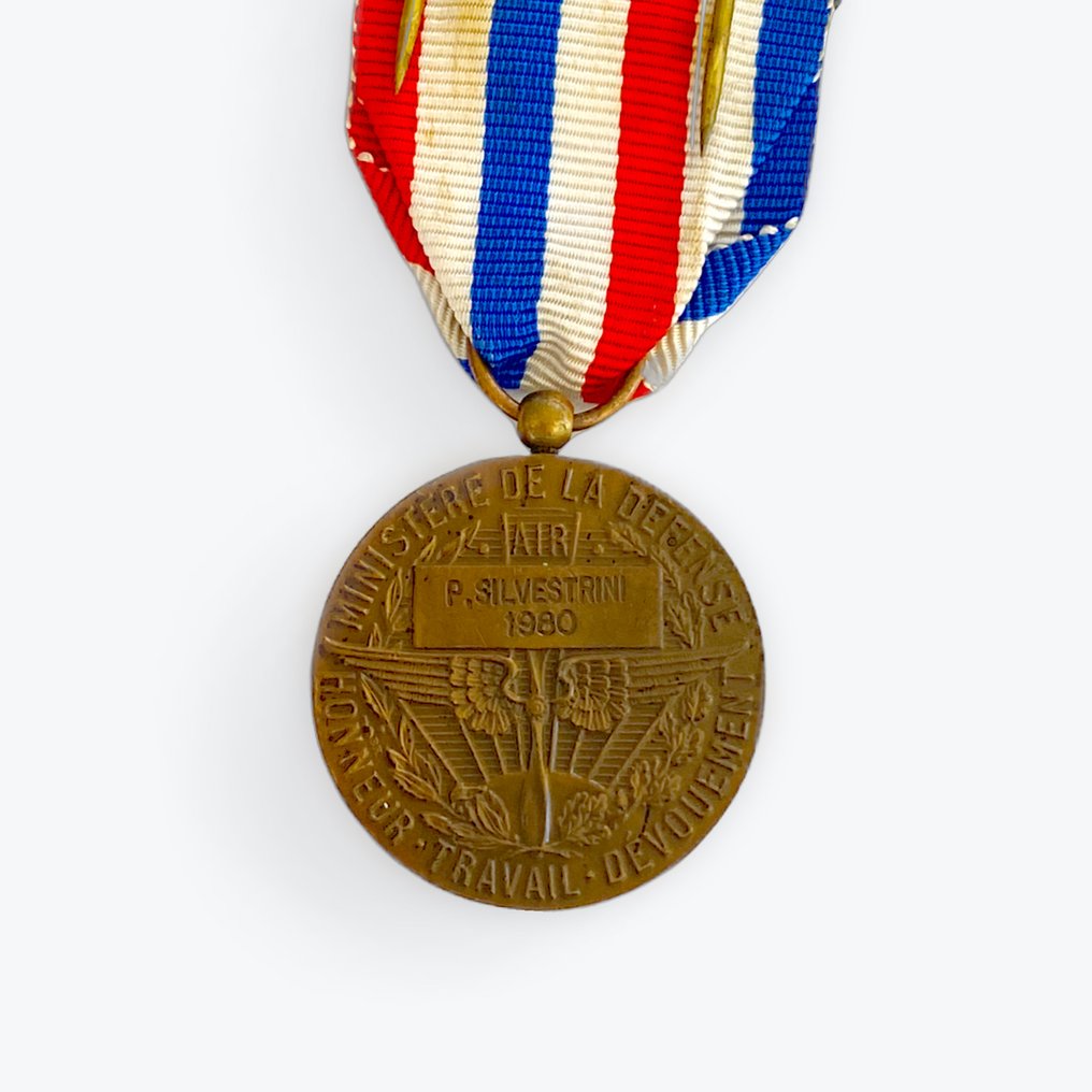 Γαλλία - Στρατιωτικό μετάλλιο - Βραβείο Τιμής Εργασίας στην αεροπορία που απονέμεται. #1.0