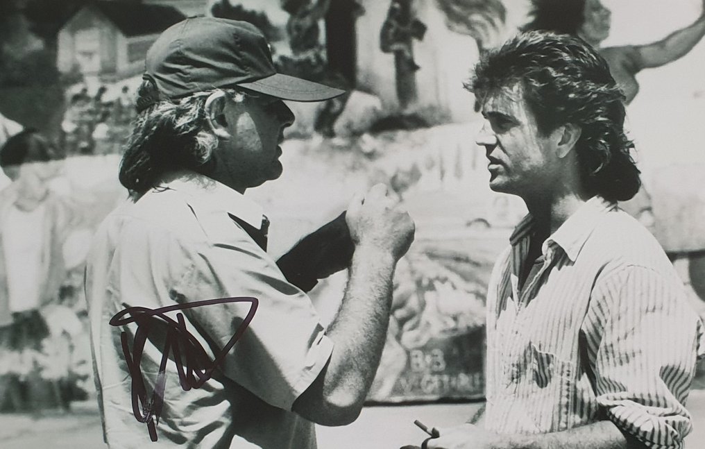 Lethal Weapon - Signed by the late, great Richard Donner (Director), here with Mel Gibson - With COA PSA #4.3