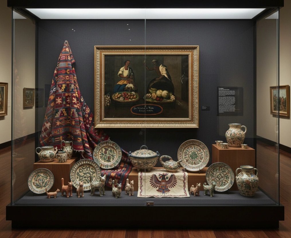 Mexican School (XX) - De Varsino e Yndia, Campa Mulato (A Caste Painting) #1.0