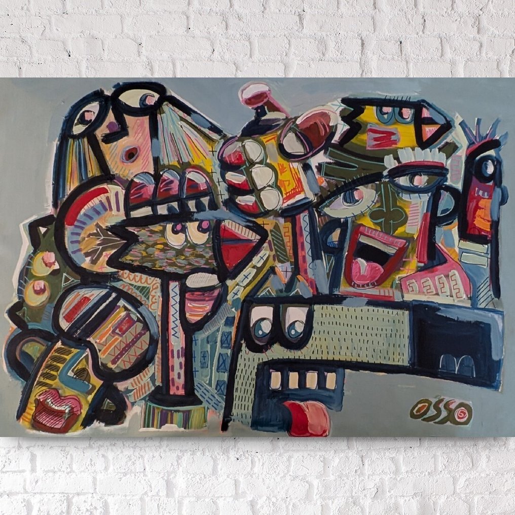 Denis OSSO (1965) - Catch me XXL   - unique original #1.0