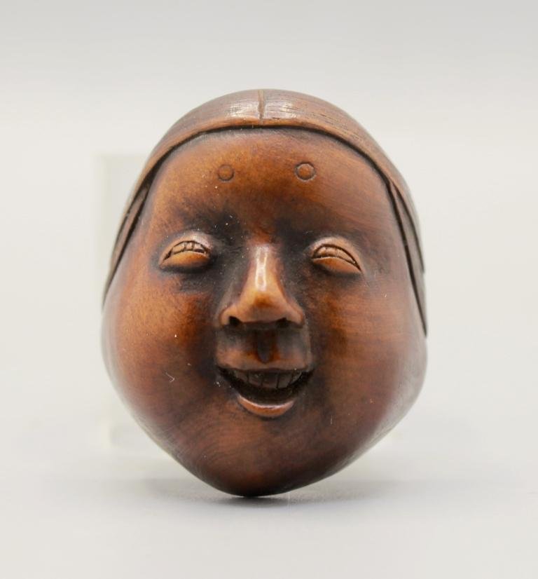 Okame - Bois - Seigyu - Japon - XIXe siècle #1.0