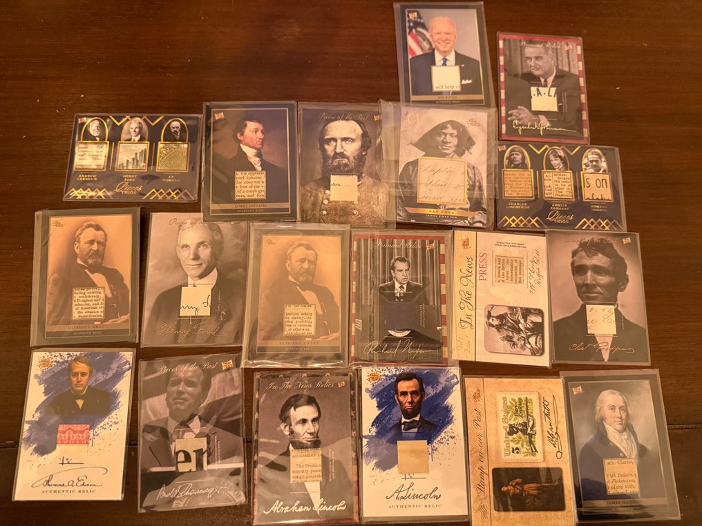 Relicts of the Past - US-Präsidenten, historische Persönlichkeiten / echte Artefakte - 48 Card #1.0