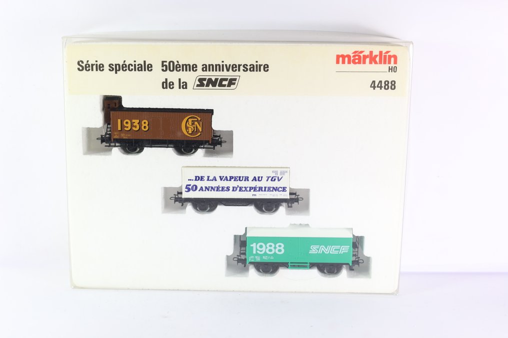 Märklin H0轨 - 4488 - 模型火车货车组 (1) - 三件套货车 ‘50年SNCF’ - SNCF #1.0