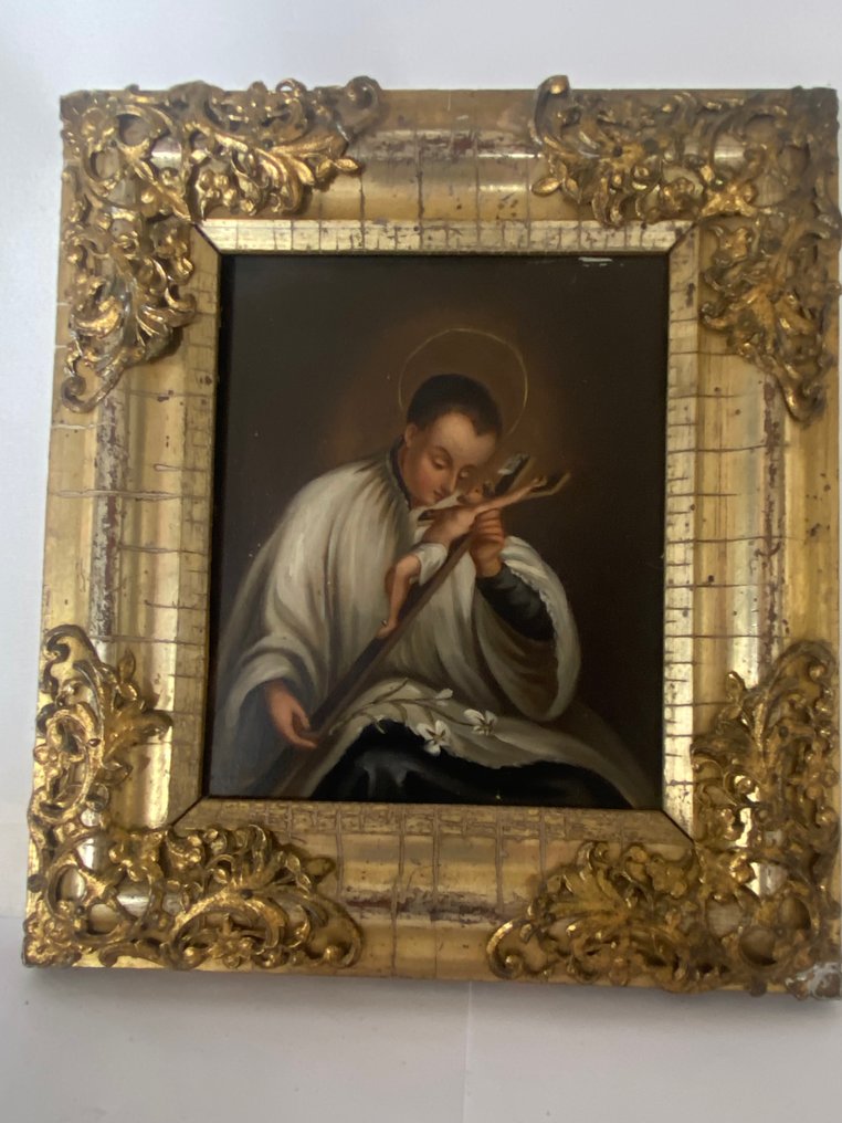 Ram- São Luís Gonzaga - Koppar, Trä, Metall - Målning på koppar #2.1