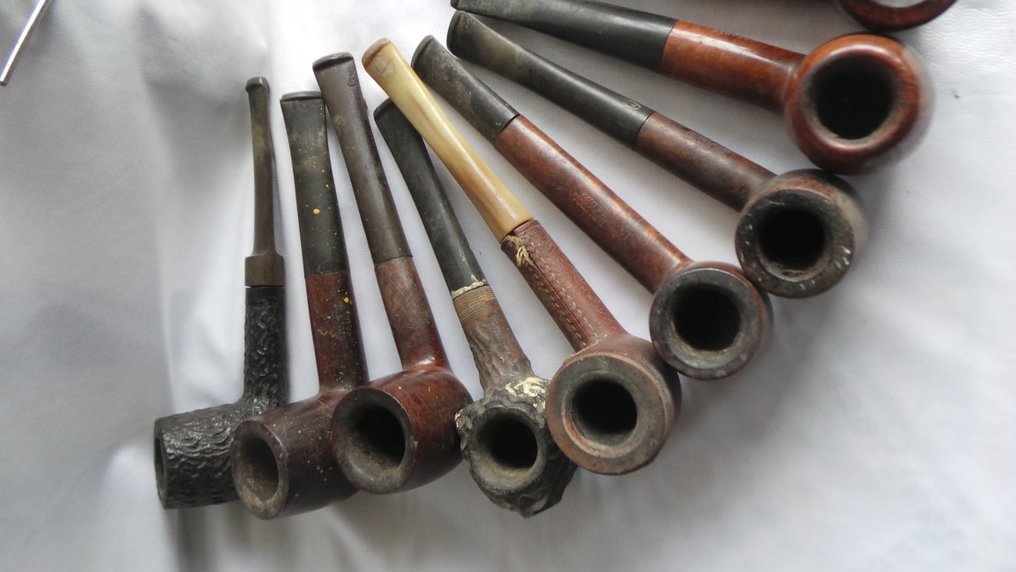 Bristol de Luxe, Ariane, St Claude, Newlin, The Roseber Extra, Old Comrade Notable et Perlux - Collection 20 Pipes à tabac - Sem preço de reserva - Cachimbo - Madeira, Aço, Compósito - (20) #1.0