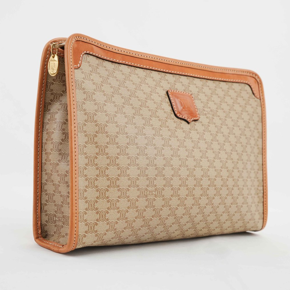 Céline - Macadam Triomphe Canvas Clutch Bag – Vintage Made in Italy - Τσάντα φάκελος #1.0