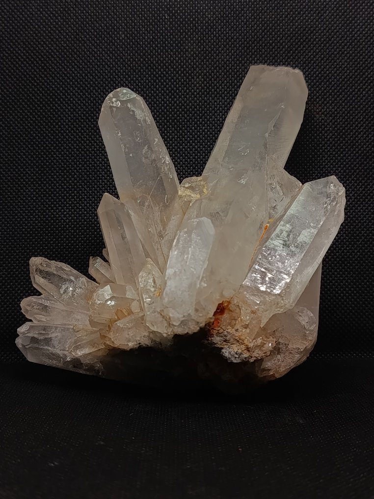 Χαλαζίας Κρύσταλλοι - Ύψος: 13 cm - Πλάτος: 9.6 cm- 525 g - (1) #1.0