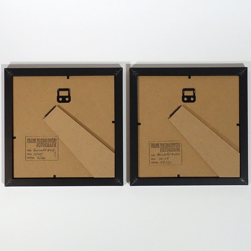 Frank Machalowski - Two framed photographs from the series 'Tierwald' #1.0