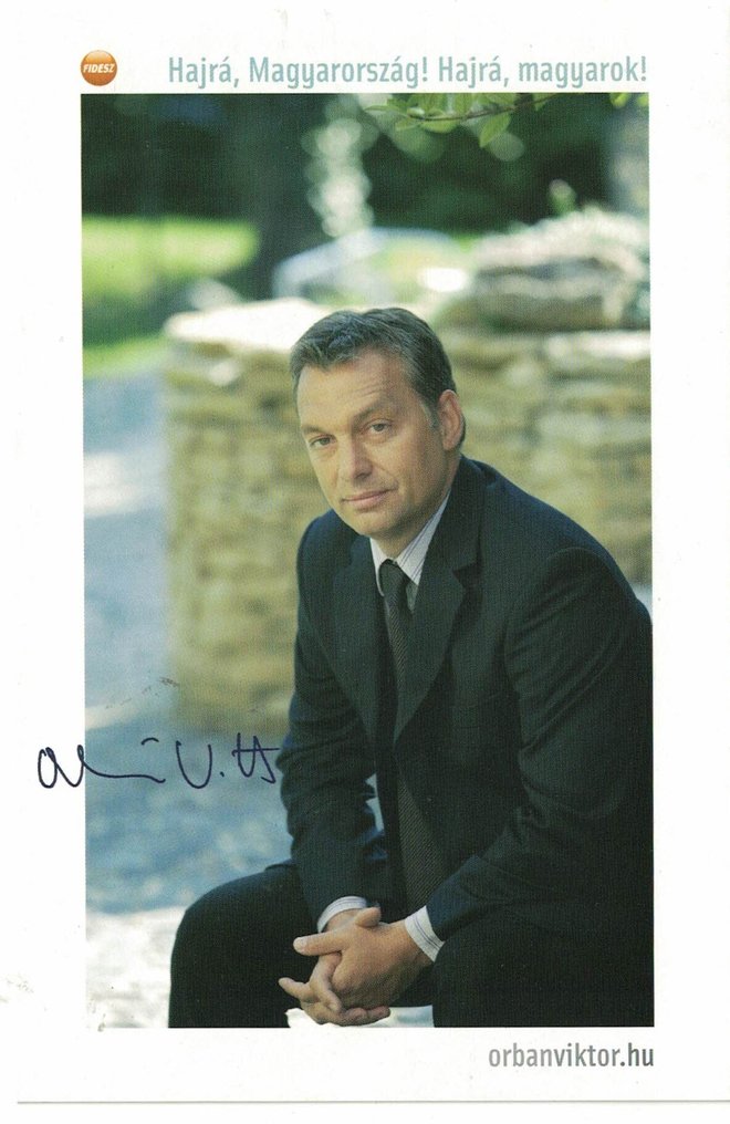 Viktor Orbán - Prime Minister of Hungary (1998-2002, 2010- ) - Signed Photo (10x15 cm) #3.2