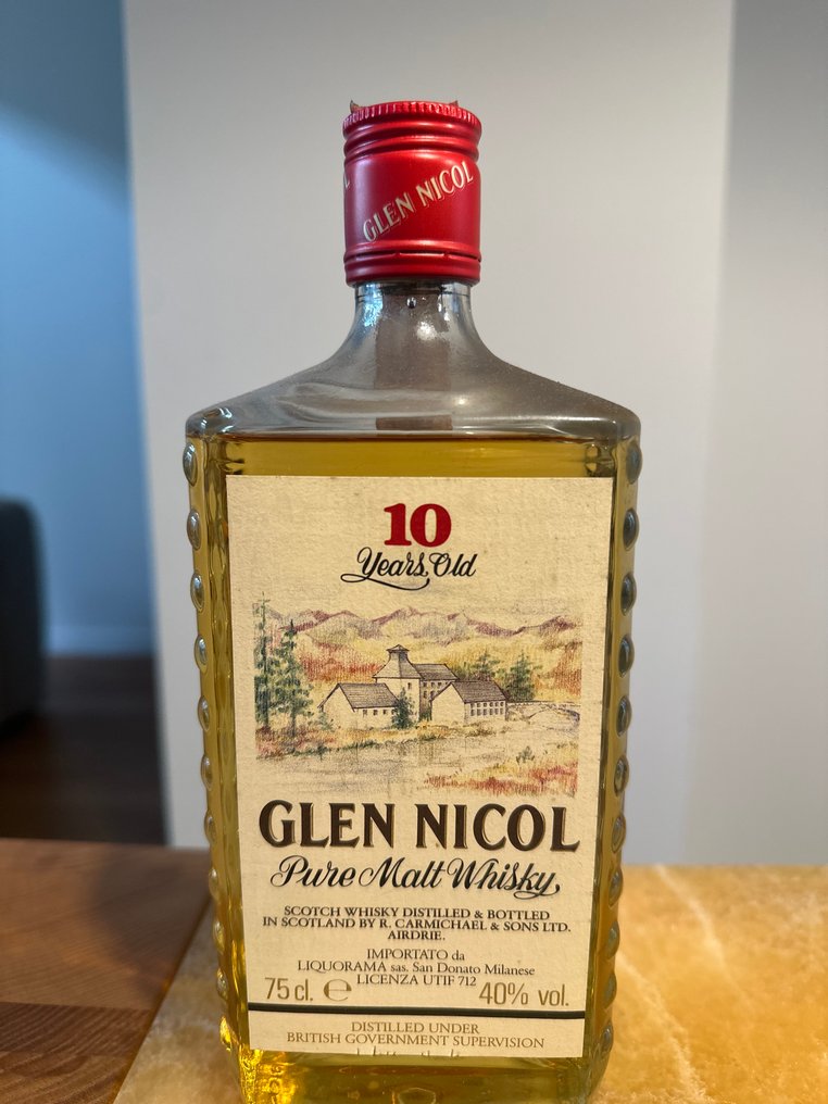 Glen Nicol 10yo Pure Malt + Balblair 5yo - b. 1980s - 75cl - 2 bottles #1.0