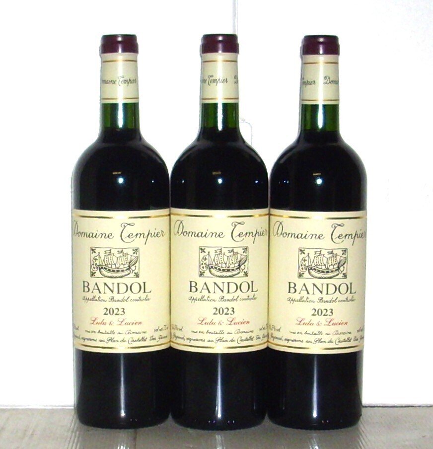 2023 Domaine Tempier (Red) "Lulu & Lucien" - Bandol - 3 Flaskor (0,75L) #1.0
